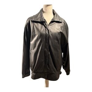 Vintage‎ Leather Bomber Jacket